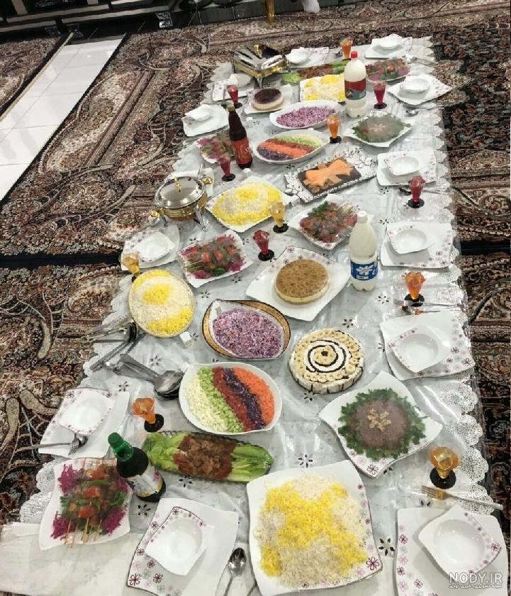 عکس سفره غذا نی نی سایت