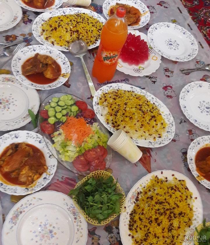 عکس سفره غذای شیک