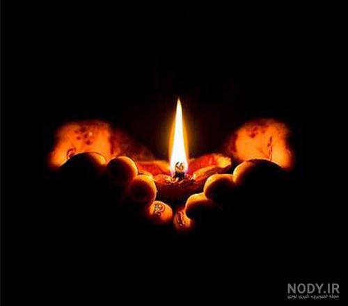 عکس سیاه با شمع برای پروفایل