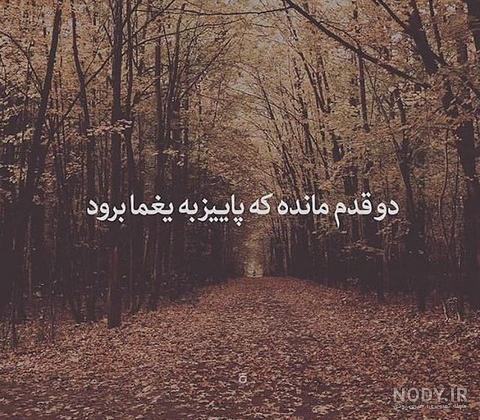 عکس نوشته خداحافظی با پاییز عکس نوشته خداحافظی با پاییز