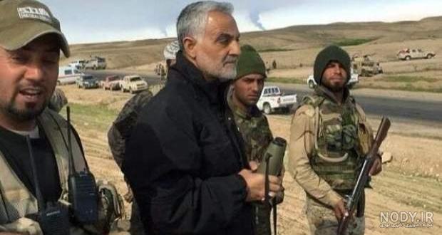 عکس سردار سلیمانی در جنگ برای پروفایل