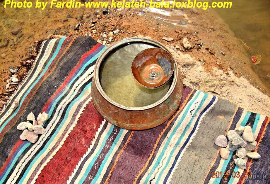 ساعت رنگ آبی