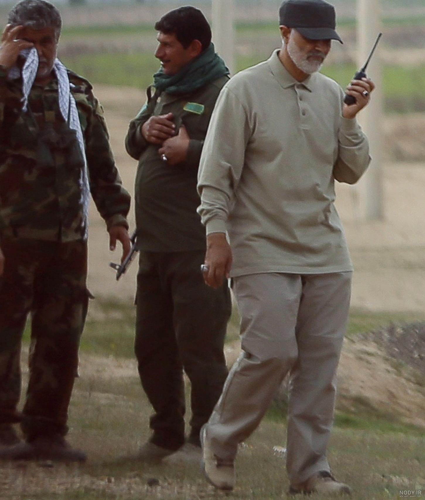 شوخی سردار سلیمانی در میدان جنگ