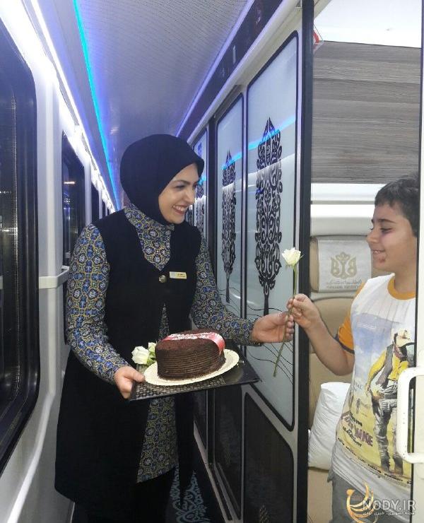 عکس از داخل قطار فدک