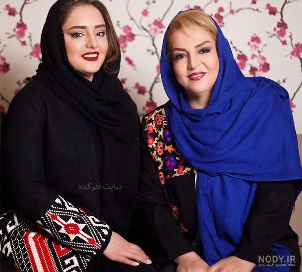 عکس اکرم محمدی و دخترش