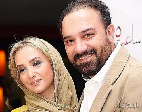 عکس برزو ارجمند با همسر