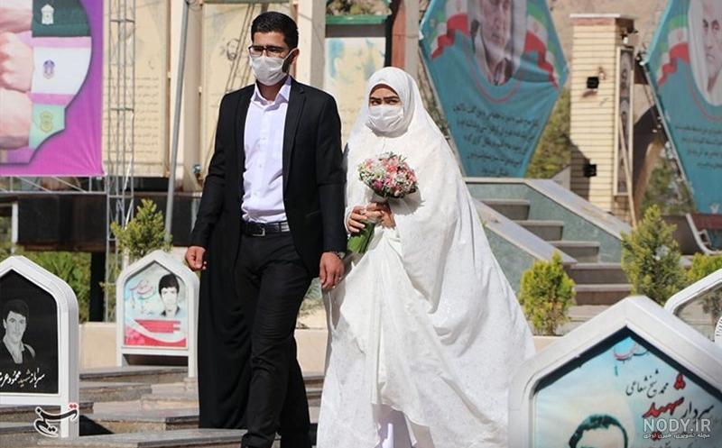 عکس عروسی زینب سلیمانی وهمسرش