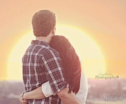 عکس نوشته آغوش دونفره عکس نوشته آغوش دونفره