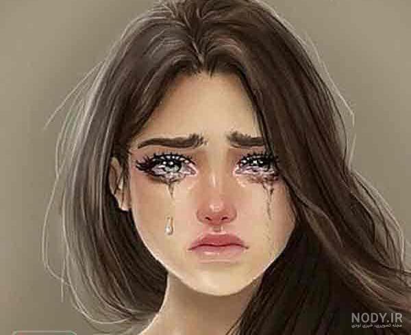 عکس در حال گریه