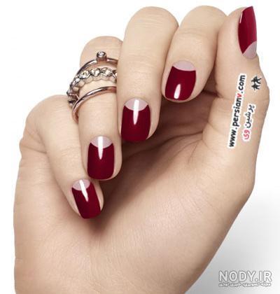 عکس ژلیش ناخن زرشکی عکس ژلیش ناخن زرشکی