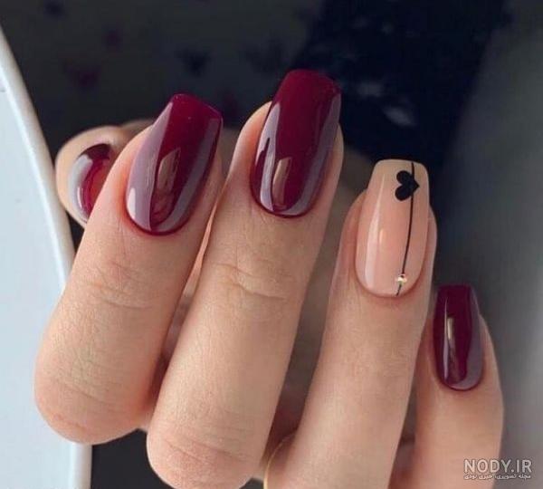 لاک ژل زرشکی لاک ژل زرشکی