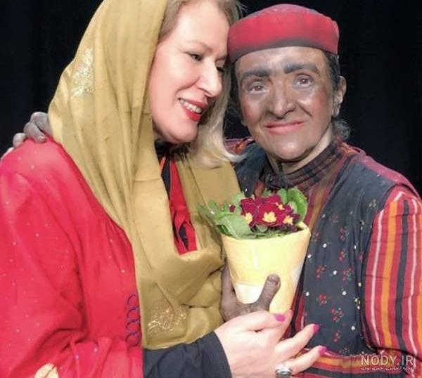 جواد عزتی و همسرش