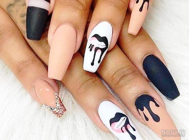 عکس مدل ناخن ذوزنقه عکس مدل ناخن ذوزنقه