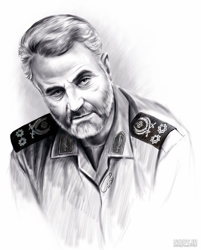 نقاشی سردار سلیمانی سخت نقاشی سردار سلیمانی سخت
