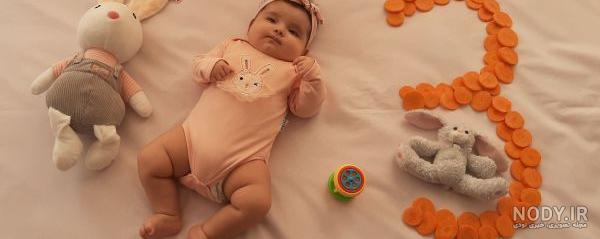 ایده عکس نوزاد با عروسک