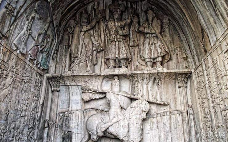 عکس داخل طاق بستان عکس داخل طاق بستان
