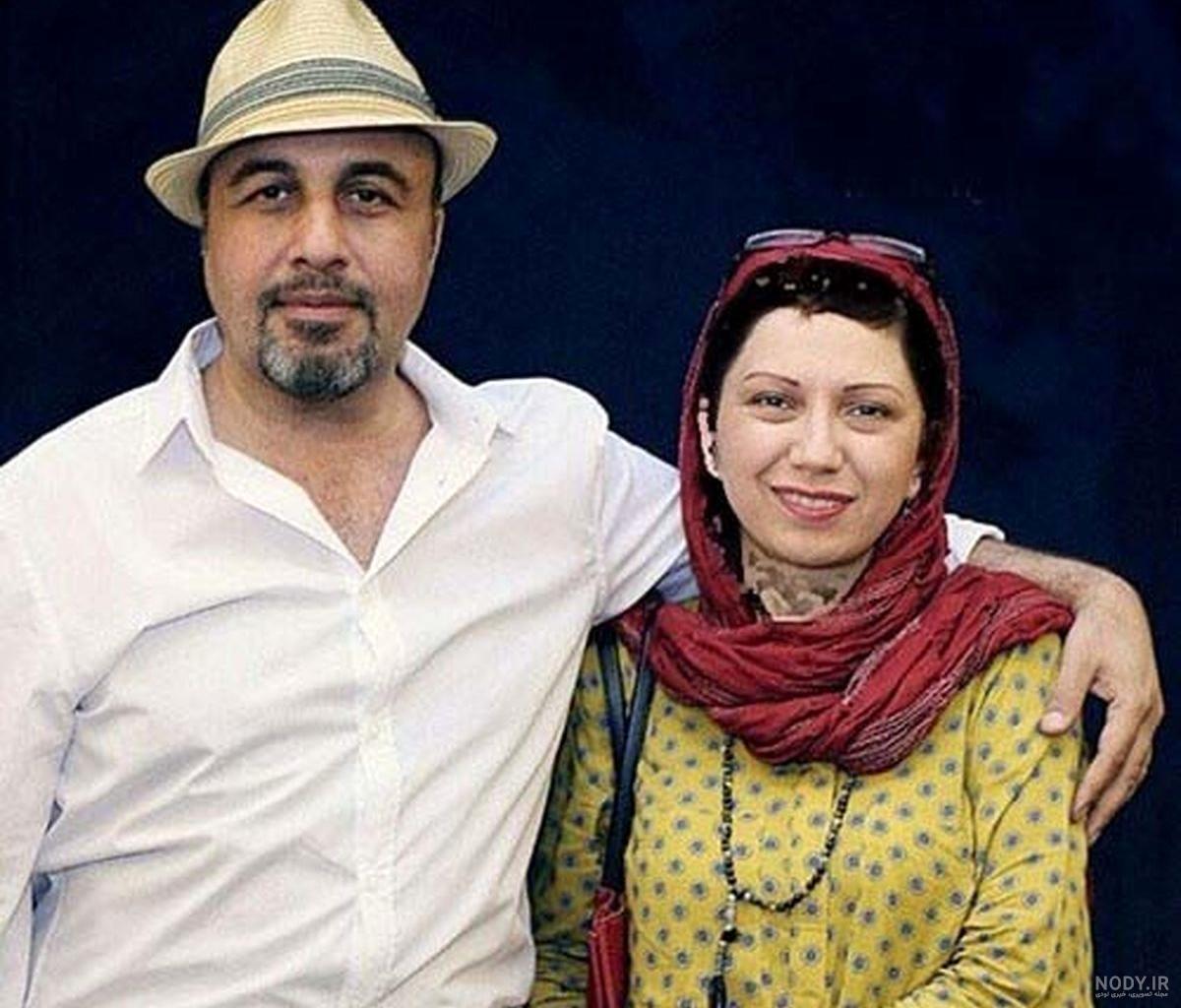 عکس رضا عطاران همسرش