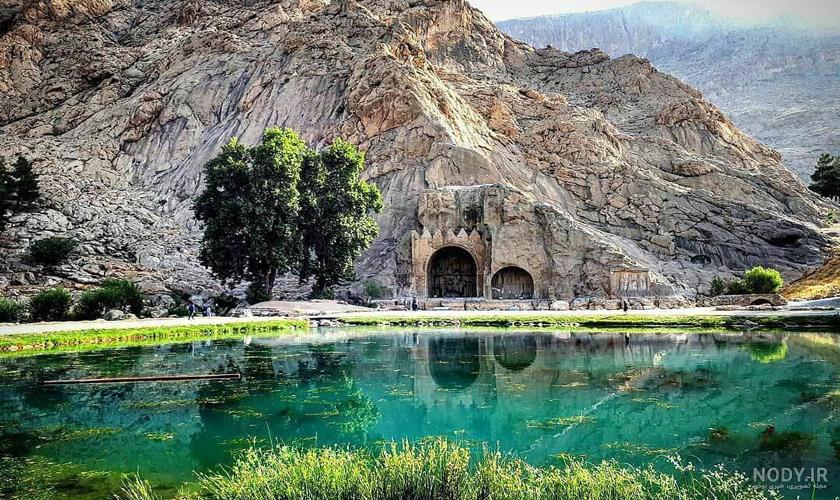 عکس طاق بستان با کیفیت بالا عکس طاق بستان با کیفیت بالا