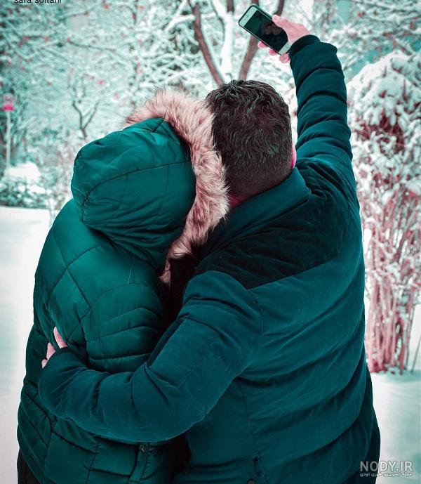 عکس عاشقانه لاکچری دونفره با متن