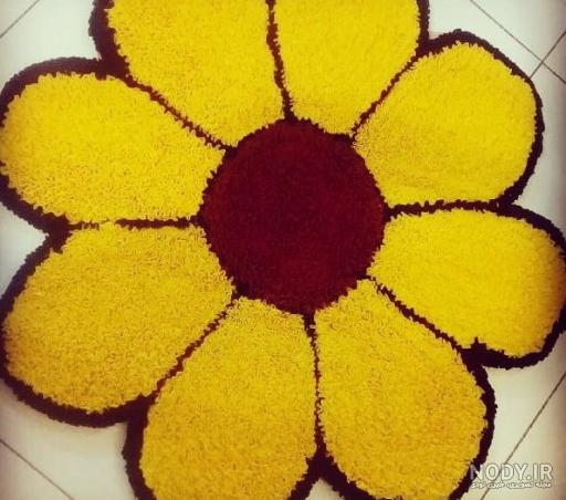 عکس فرشینه طرح گل
