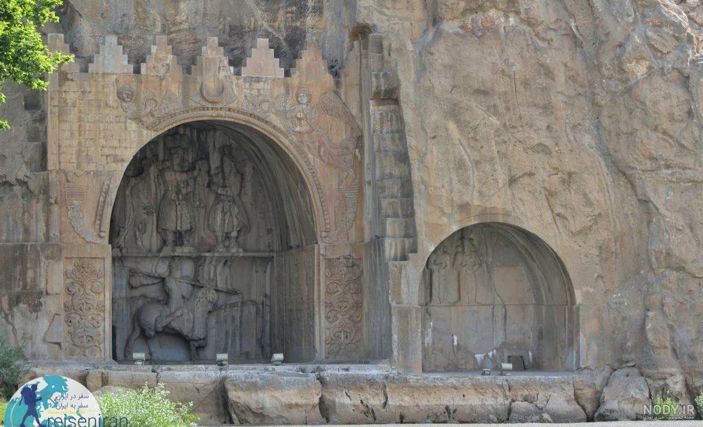 عکس قدیمی طاق بستان عکس قدیمی طاق بستان