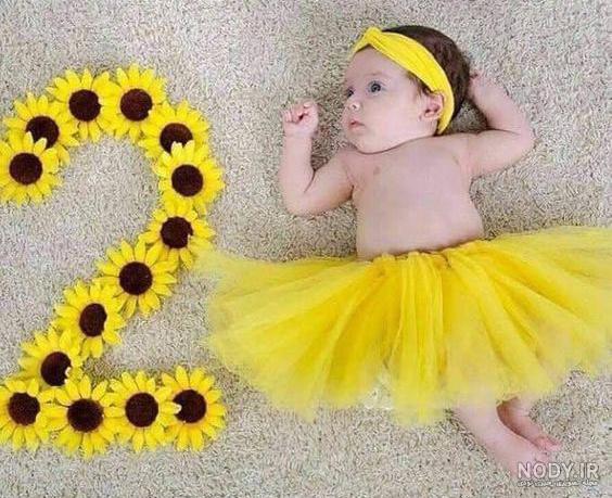 عکس ماهگرد نوزاد با سی دی عکس ماهگرد نوزاد با سی دی