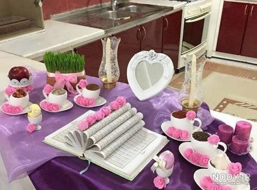 چینش سفره هفت سین چینش سفره هفت سین