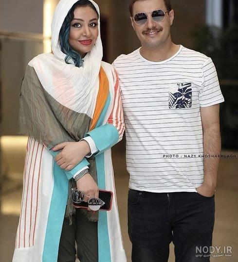 عکس جواد عزتی و همسرش و فرزندش