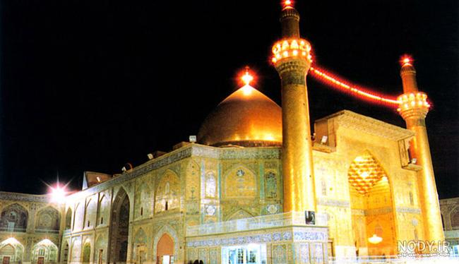عکس حرم امام علی در شب عکس حرم امام علی در شب