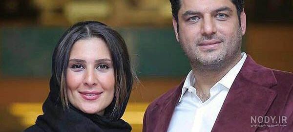 عکس سام درخشان وهمسرش عکس سام درخشان وهمسرش