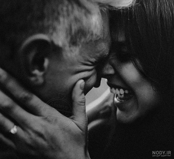 عکس عاشقانه دونفره بدون متن سیاه و سفید
