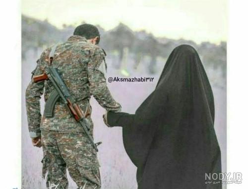 عکس عاشقانه نظامی دونفره