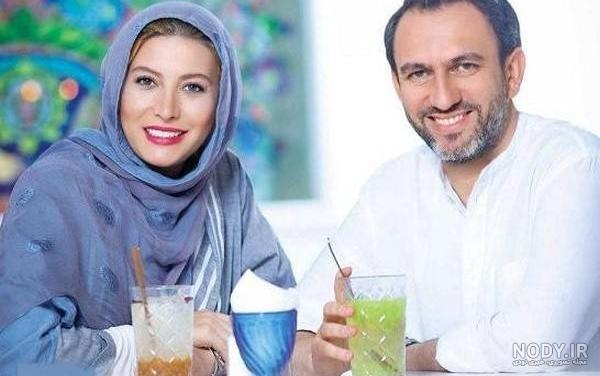 عکس فریبا نادری و همسرش در تخت خواب