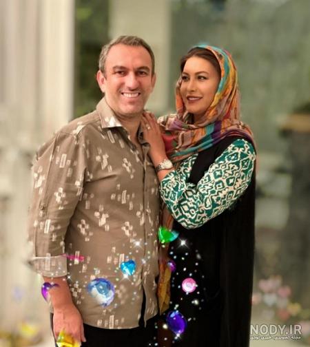 فریبا نادری وهمسرش در تخت خواب