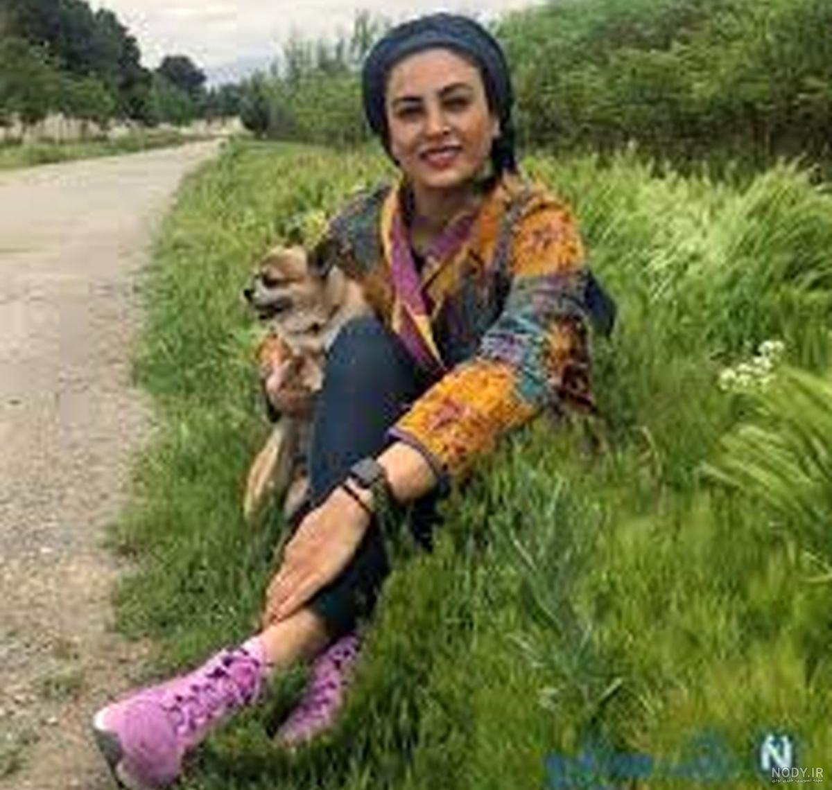 هم آغوشی حدیثه تهرانی و همسرش