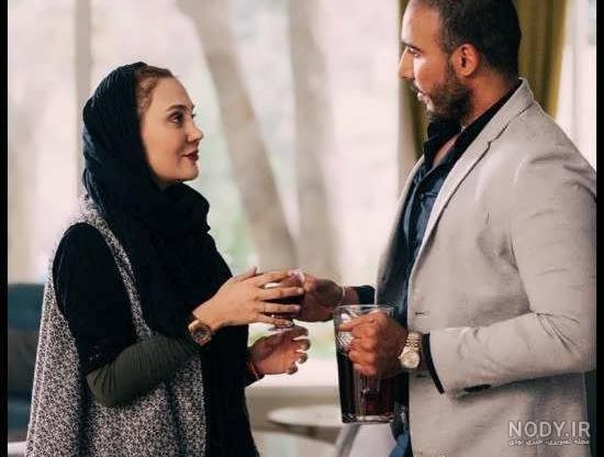 همسر شهاب حسینی با لباس کوتاه