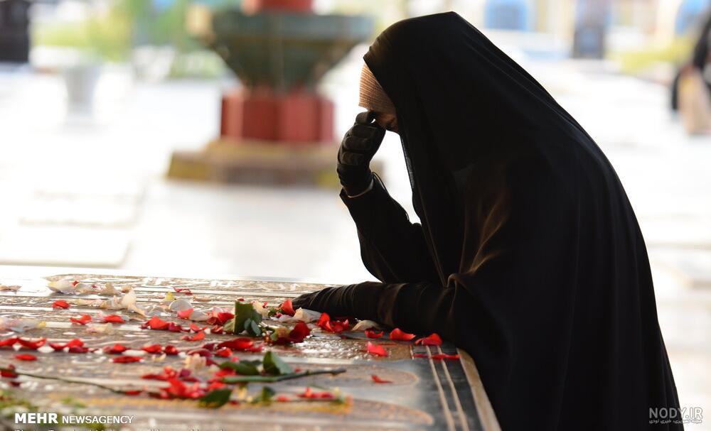 دختر چادری در کربلا
