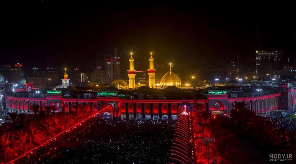 عکس حرم امام حسین شب جمعه عکس حرم امام حسین شب جمعه