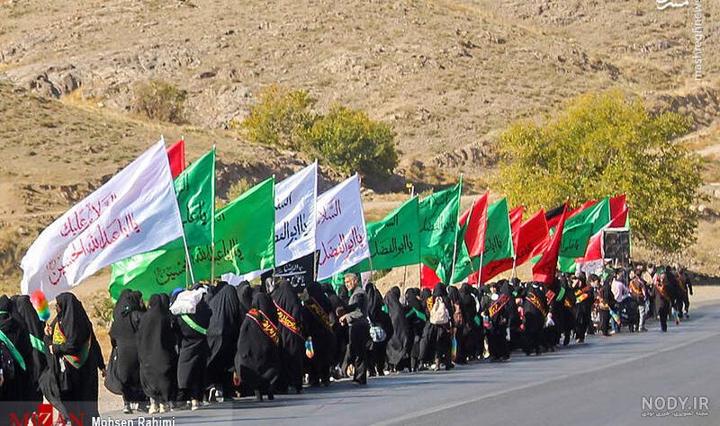عکس پیاده روی امام رضا