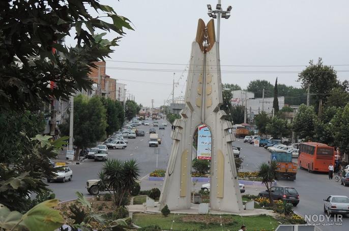 شهرستان نکا روی نقشه