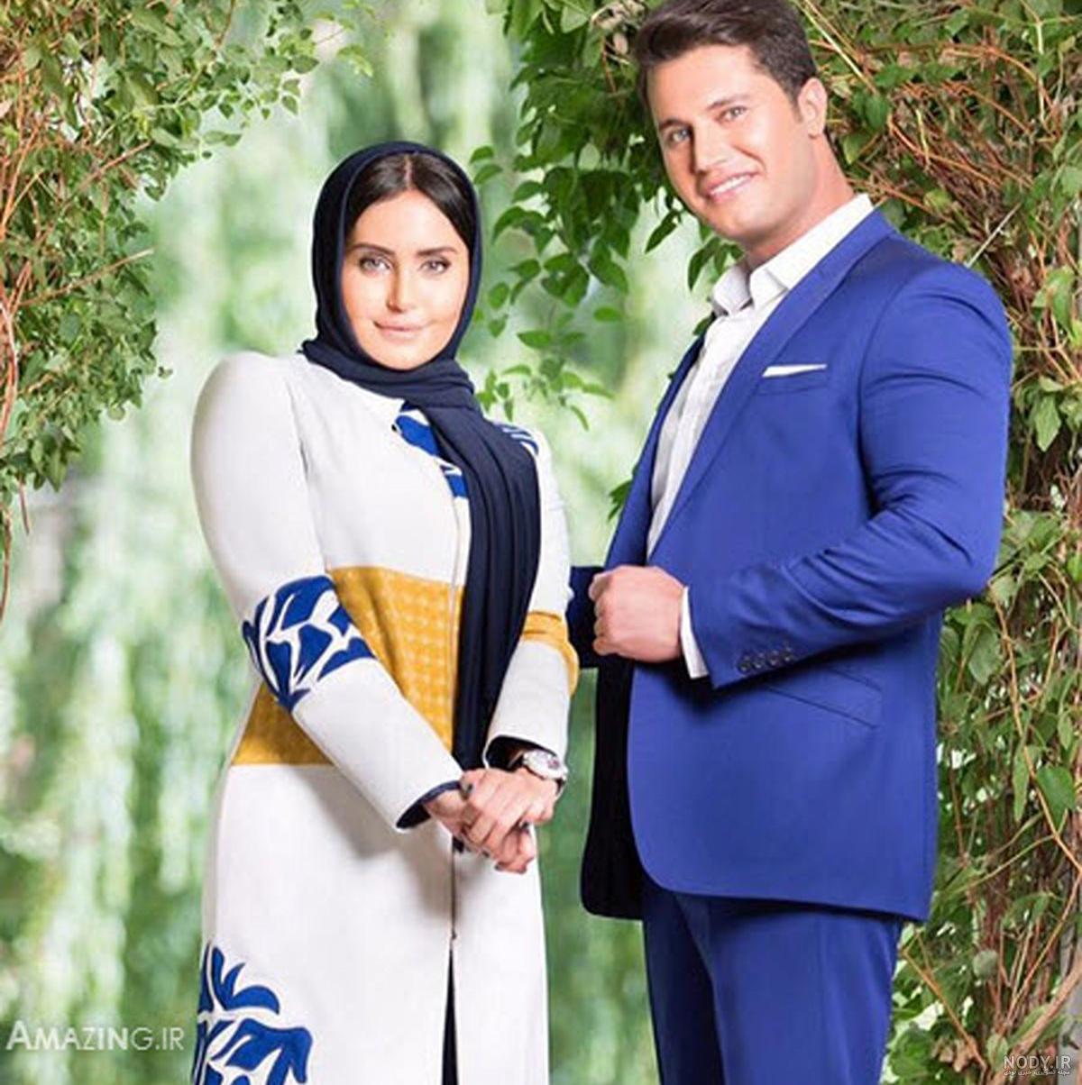عکس الناز شاکردوست همراه همسرش