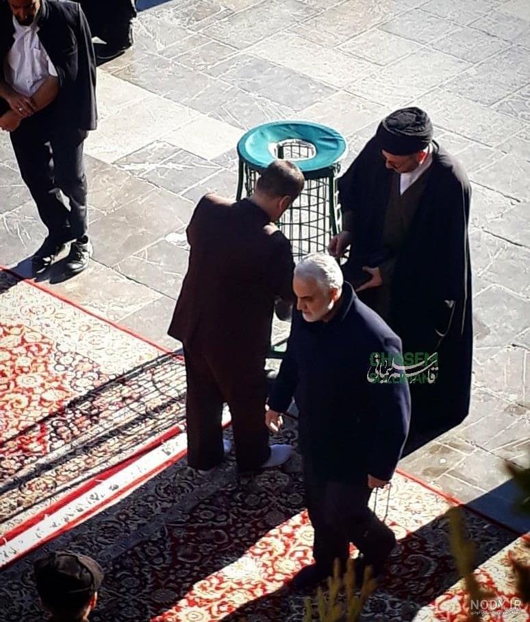 تصاویر سردار سلیمانی حرم امام رضا تصاویر سردار سلیمانی حرم امام رضا
