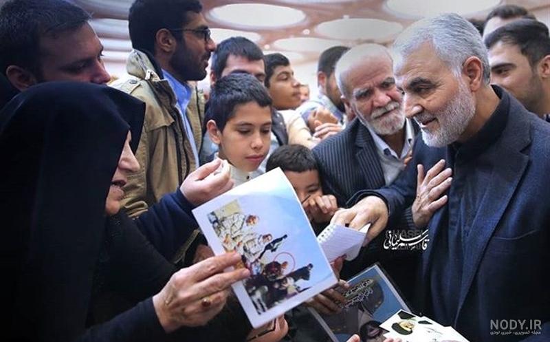 عکس حاج قاسم سلیمانی موقع شهادت