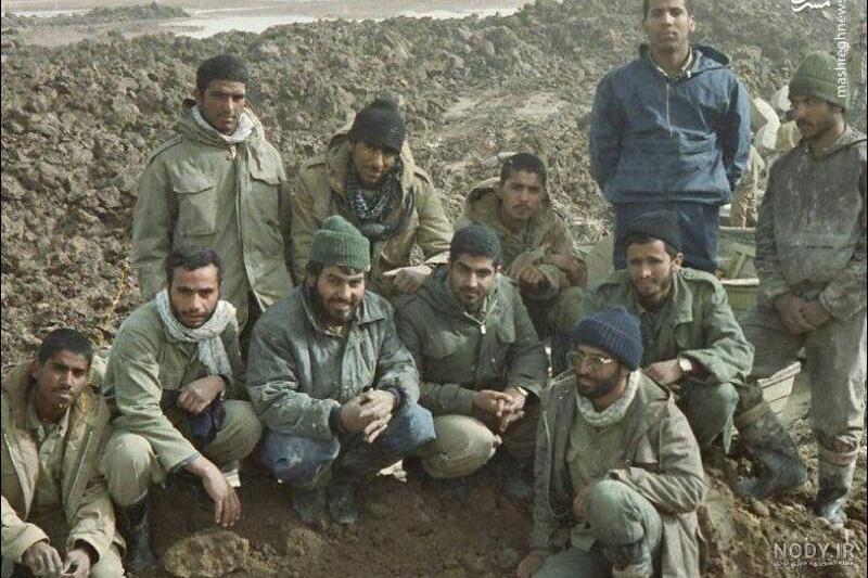 عکس شهید حاج قاسم سلیمانی و یارانش