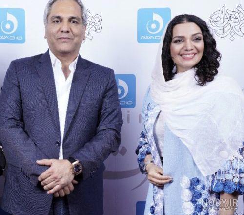 عکس یادگاری الهام پاوه نژاد با مهران مدیری