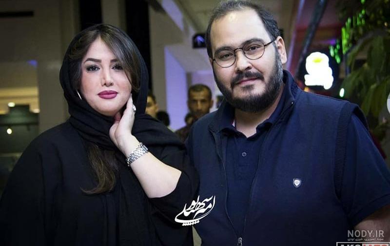 زهرا داوود نژاد و همسرش