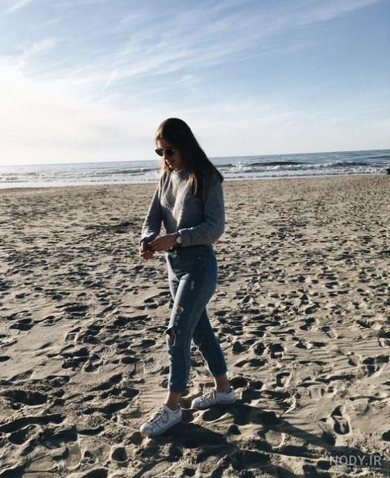عکس دختر ایرانی کنار دریا برای پروفایل