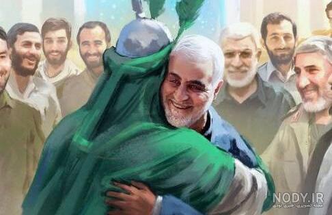 عکس های سردار سلیمانی با امام حسین