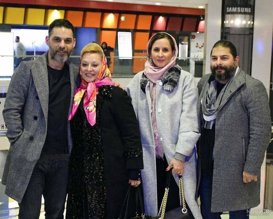 عکس پیمان معادی با خانواده