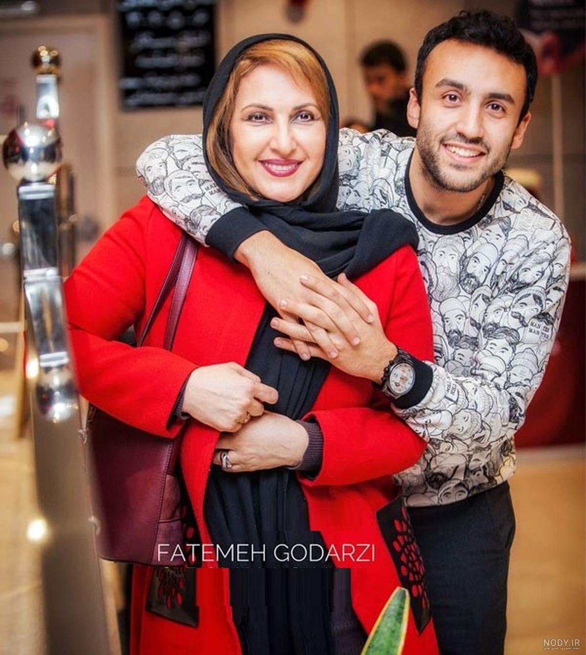 فاطمه گودرزی و همسرش